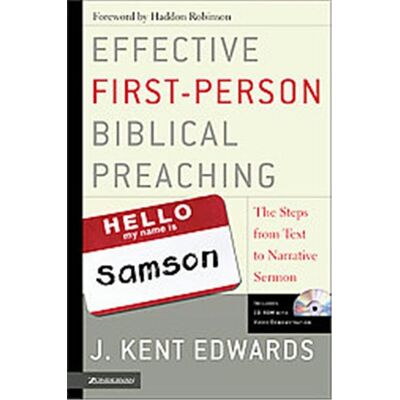 Zondervan Effective First-person Biblical Preaching - Publicité Zondervan Effective First-person Biblical Preaching - Publicité