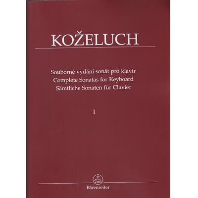 Partitions classique BARENREITER KOZELUCH L. - COMPLETE SONATAS FOR KEYBOARD VOL.1 Piano - Publicité Partitions classique BARENREITER KOZELUCH L. - COMPLETE SONATAS FOR KEYBOARD VOL.1 Piano - Publicité