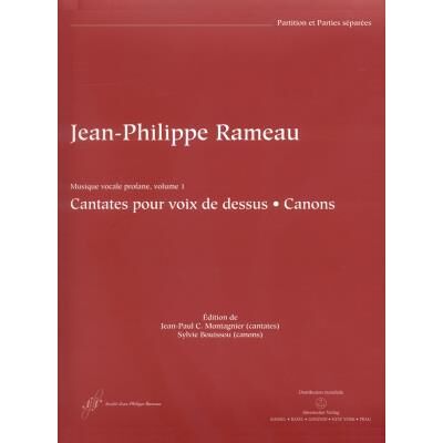 Partitions classique BARENREITER RAMEAU J.P. - MUSIQUE VOCALE PROFANE VOL.1, CANTATES POUR VOIX DE DESSUS, CANON Voix solo et instruments - Publicité Partitions classique BARENREITER RAMEAU J.P. - MUSIQUE VOCALE PROFANE VOL.1, CANTATES POUR VOIX DE DESSUS, CANON Voix solo et instruments - Publicité