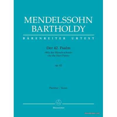 Partitions classique BARENREITER MENDELSSOHN F. - DER 42. PSALM WIE DER HIRSCH SCHREIT OP.42 - SCORE Grand format - Publicité Partitions classique BARENREITER MENDELSSOHN F. - DER 42. PSALM WIE DER HIRSCH SCHREIT OP.42 - SCORE Grand format - Publicité