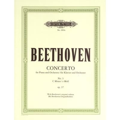 inconnu Partitions classique EDITION PETERS BEETHOVEN LUDWIG VAN - PIANO CONCERTO NO.3 IN C MIN OP.37 - PIANO 4 HANDS Piano - Publicité inconnu Partitions classique EDITION PETERS BEETHOVEN LUDWIG VAN - PIANO CONCERTO NO.3 IN C MIN OP.37 - PIANO 4 HANDS Piano - Publicité