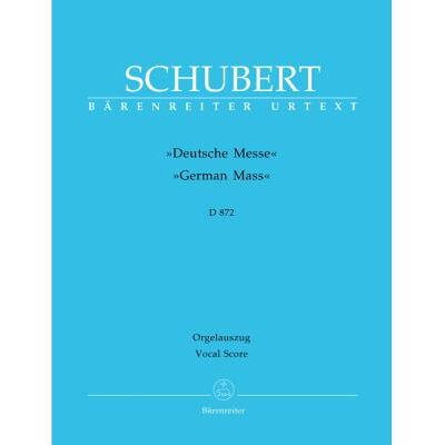 Partitions classique BARENREITER SCHUBERT FRANZ - DEUTSCHE MESSE D872 - CHOEUR MIXTE, PIANO Choeur et ensemble vocal - Publicité Partitions classique BARENREITER SCHUBERT FRANZ - DEUTSCHE MESSE D872 - CHOEUR MIXTE, PIANO Choeur et ensemble vocal - Publicité