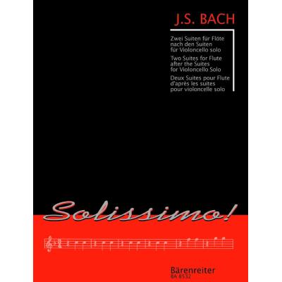 Partitions classique BARENREITER BACH J.S. - ZWEI SUITEN FUR FLOTE, NACH DEN SUITEN FUR VIOLONCELLO SOLO BWV 1007 UND 1009 Flûte traversière - Publicité Partitions classique BARENREITER BACH J.S. - ZWEI SUITEN FUR FLOTE, NACH DEN SUITEN FUR VIOLONCELLO SOLO BWV 1007 UND 1009 Flûte traversière - Publicité