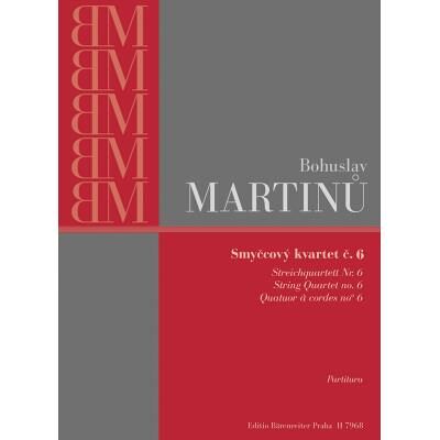 Partitions classique BARENREITER MARTINU BOHUSLAV - STRING QUARTET N°6 - SCORE Format poche - Publicité Partitions classique BARENREITER MARTINU BOHUSLAV - STRING QUARTET N°6 - SCORE Format poche - Publicité