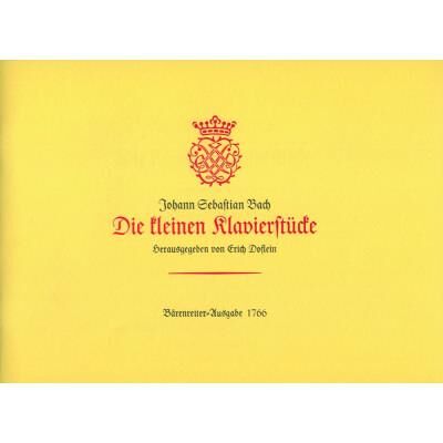 Partitions classique BARENREITER BACH J.S. - DIE KLEINEN KLAVIERSTUCKE - CLAVECIN Clavecin - Publicité Partitions classique BARENREITER BACH J.S. - DIE KLEINEN KLAVIERSTUCKE - CLAVECIN Clavecin - Publicité