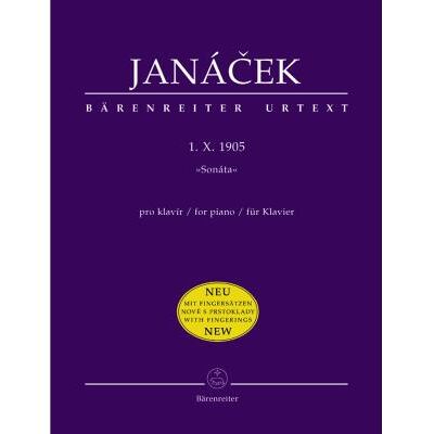Partitions classique BARENREITER JANACEK LEOS - 1. X. 1905 SONATA - PIANO Piano - Publicité Partitions classique BARENREITER JANACEK LEOS - 1. X. 1905 SONATA - PIANO Piano - Publicité