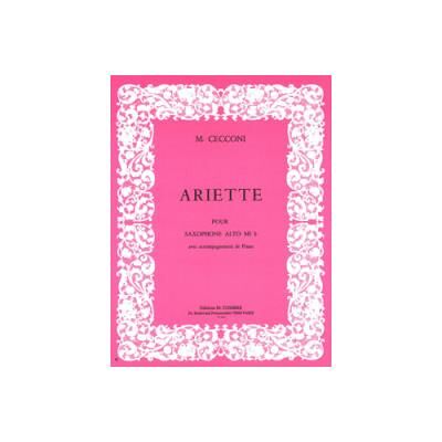 Partitions Classique Combre Cecconi Monique - Ariette - Saxophone Et Piano Saxophone - Publicité Partitions Classique Combre Cecconi Monique - Ariette - Saxophone Et Piano Saxophone - Publicité