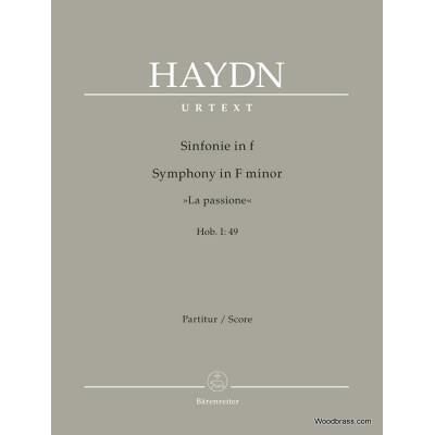 Partitions classique BARENREITER HAYDN J. - SYMPHONY IN F MINOR LA PASSIONE Hob. I:49 - SCORE Grand format - Publicité Partitions classique BARENREITER HAYDN J. - SYMPHONY IN F MINOR LA PASSIONE Hob. I:49 - SCORE Grand format - Publicité