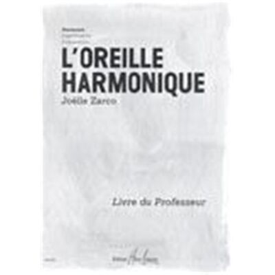 HAL LEONARD L'OREILLE HARMONIQUE LIVRE DU PROFESSEUR - Publicité HAL LEONARD L'OREILLE HARMONIQUE LIVRE DU PROFESSEUR - Publicité