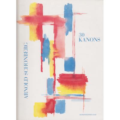 Partitions classique BARENREITER SCHOENBERG ARNOLD - 30 CANONS - ORCHESTRE A CORDES Ensemble à cordes - Publicité Partitions classique BARENREITER SCHOENBERG ARNOLD - 30 CANONS - ORCHESTRE A CORDES Ensemble à cordes - Publicité