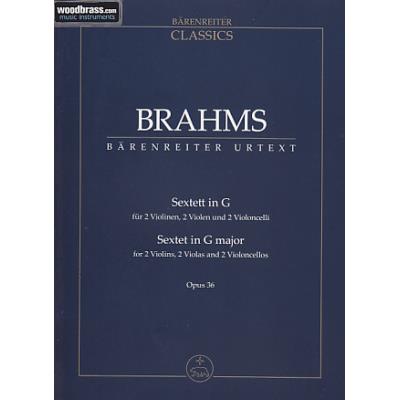 Partitions classique BARENREITER BRAHMS - SEXTETT IN G OP.36 - SCORE Format poche - Publicité Partitions classique BARENREITER BRAHMS - SEXTETT IN G OP.36 - SCORE Format poche - Publicité