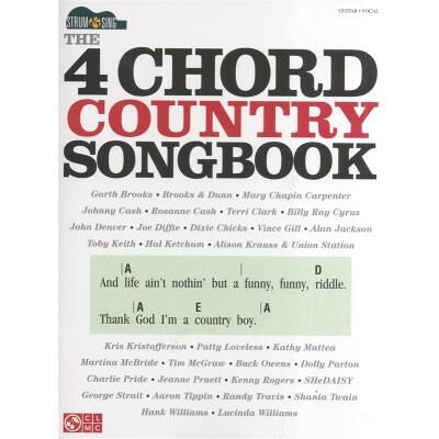 Partitions variété, pop, rock... HAL LEONARD STRUM AND SING - THE 4 CHORD COUNTRY SONGBOOK EASY GUITAR - GUITAR Guitare - Publicité Partitions variété, pop, rock... HAL LEONARD STRUM AND SING - THE 4 CHORD COUNTRY SONGBOOK EASY GUITAR - GUITAR Guitare - Publicité