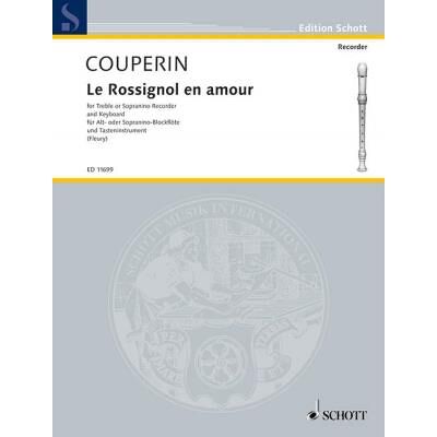Partitions classique SCHOTT COUPERIN F. - LE ROSSIGNOL EN AMOUR - FLB ALTO OU SOPRANINO ET CLAVIER Flûte à bec - Publicité Partitions classique SCHOTT COUPERIN F. - LE ROSSIGNOL EN AMOUR - FLB ALTO OU SOPRANINO ET CLAVIER Flûte à bec - Publicité
