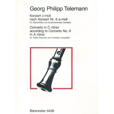 Partitions classique BARENREITER TELEMANN G.P. - KONZERT C-MOLL TWV 42:A2 - FLUTE A BEC ALTO, PIANO Flûte à bec - Publicité Partitions classique BARENREITER TELEMANN G.P. - KONZERT C-MOLL TWV 42:A2 - FLUTE A BEC ALTO, PIANO Flûte à bec - Publicité
