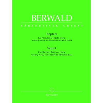 Partitions classique BARENREITER BERWALD FRANZ - SEPTETT FUR KLARINETTE, FAGOTT, HORN, VIOLINE, VIOLA, VIOLONCELLO UND KONTRABASS Ensemble vents - Publicité Partitions classique BARENREITER BERWALD FRANZ - SEPTETT FUR KLARINETTE, FAGOTT, HORN, VIOLINE, VIOLA, VIOLONCELLO UND KONTRABASS Ensemble vents - Publicité