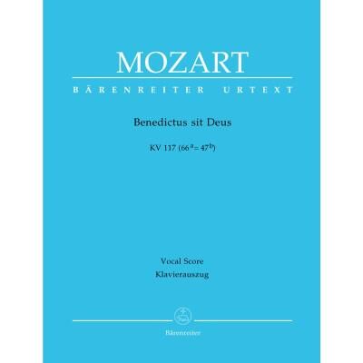 Partitions classique BARENREITER MOZART W.A. - BENEDICTUS SIT DEUS KV 117 (66A=47B) - REDUCTION CHANT, PIANO Choeur et ensemble vocal - Publicité Partitions classique BARENREITER MOZART W.A. - BENEDICTUS SIT DEUS KV 117 (66A=47B) - REDUCTION CHANT, PIANO Choeur et ensemble vocal - Publicité