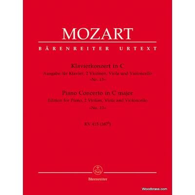 Partitions classique BARENREITER MOZART W.A. - KONZERT N°13 C-DUR KV 415 - PIANO Piano - Publicité Partitions classique BARENREITER MOZART W.A. - KONZERT N°13 C-DUR KV 415 - PIANO Piano - Publicité