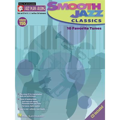 Hal Leonard Jazz Play-Along Vol.155 Smooth Jazz Classics + Cd - Publicité Hal Leonard Jazz Play-Along Vol.155 Smooth Jazz Classics + Cd - Publicité