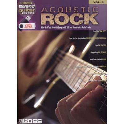 Partitions variété, pop, rock... HAL LEONARD BOSS EBAND GUITAR PLAY ALONG VOL.6 - ACOUSTIC ROCK + USB - GUITAR TAB Guitare tablatures - Publicité Partitions variété, pop, rock... HAL LEONARD BOSS EBAND GUITAR PLAY ALONG VOL.6 - ACOUSTIC ROCK + USB - GUITAR TAB Guitare tablatures - Publicité