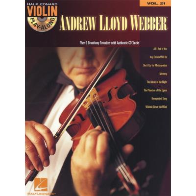 Hal Leonard Violin Playalong Vol.021 Andrew Lloyd Weber + Cd - Publicité Hal Leonard Violin Playalong Vol.021 Andrew Lloyd Weber + Cd - Publicité