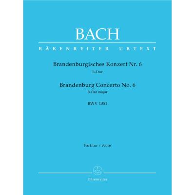 Partitions classique BARENREITER BACH J.S. - CONCERTO BRANDEBOURGEOIS N°6 EN SIB MAJEUR BWV 1051 - CONDUCTEUR Grand format - Publicité Partitions classique BARENREITER BACH J.S. - CONCERTO BRANDEBOURGEOIS N°6 EN SIB MAJEUR BWV 1051 - CONDUCTEUR Grand format - Publicité