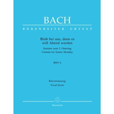 Partitions classique BARENREITER BACH J.S. - BLEIB BEI UNS, DENN ES WILL ABEND WERDEN CANTATE BWV 6 - CHANT, PIANO Choeur et ensemble vocal - Publicité Partitions classique BARENREITER BACH J.S. - BLEIB BEI UNS, DENN ES WILL ABEND WERDEN CANTATE BWV 6 - CHANT, PIANO Choeur et ensemble vocal - Publicité