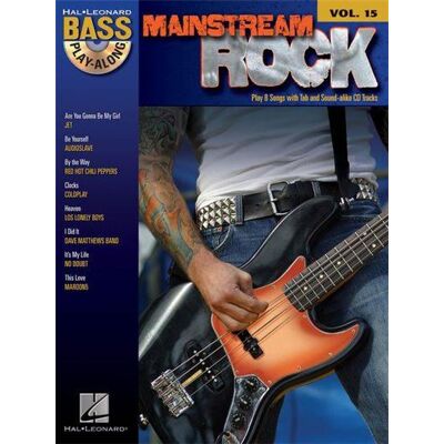 Hal Leonard Bass Play-Along Vol.15 Mainstream Rock + Cd - Publicité Hal Leonard Bass Play-Along Vol.15 Mainstream Rock + Cd - Publicité