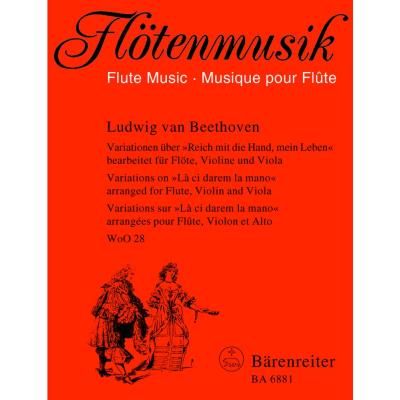 Partitions classique BARENREITER BEETHOVEN L.V. - VARIATIONS SUR 'LA CI DAREM LA MANO' DE 'DON GIOVANNI' DE MOZART WOO 28 Musique de chambre - Publicité Partitions classique BARENREITER BEETHOVEN L.V. - VARIATIONS SUR 'LA CI DAREM LA MANO' DE 'DON GIOVANNI' DE MOZART WOO 28 Musique de chambre - Publicité