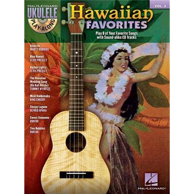 Hal Leonard Ukulele Play-Along Vol.3 Hawaiian Favourites + Cd - Publicité Hal Leonard Ukulele Play-Along Vol.3 Hawaiian Favourites + Cd - Publicité