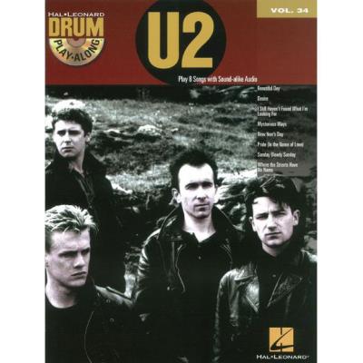Partitions Variété, Pop, Rock Hal Leonard Drum Play Along Vol.34 - U2 + Cd Drums - Publicité Partitions Variété, Pop, Rock Hal Leonard Drum Play Along Vol.34 - U2 + Cd Drums - Publicité