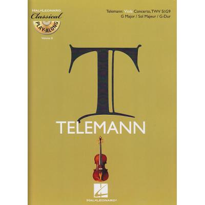 Partitions classique HAL LEONARD TELEMANN G.P. - CONCERTO EN SOL MAJEUR TWV 51:G9 + CD - ALTO Alto - Publicité Partitions classique HAL LEONARD TELEMANN G.P. - CONCERTO EN SOL MAJEUR TWV 51:G9 + CD - ALTO Alto - Publicité