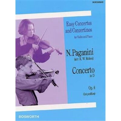 Bosworth Paganini Niccolo Concerto Op.6 Re Maj. Violon/Piano - Publicité Bosworth Paganini Niccolo Concerto Op.6 Re Maj. Violon/Piano - Publicité