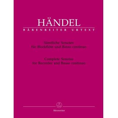 Partitions classique BARENREITER HAENDEL G.F. - SAMTLICHE SONATEN - FLUTE A BEC, BASSE CONTINUE Flûte à bec - Publicité Partitions classique BARENREITER HAENDEL G.F. - SAMTLICHE SONATEN - FLUTE A BEC, BASSE CONTINUE Flûte à bec - Publicité