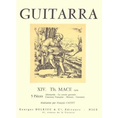 Partitions classique EDITION DELRIEU MACE TH. - PIECES (5) - GUITARE Guitare - Publicité Partitions classique EDITION DELRIEU MACE TH. - PIECES (5) - GUITARE Guitare - Publicité