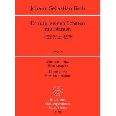 Partitions classique BARENREITER TASCHENPARTITUREN BACH J.S. - ER RUFET SEINEN SCHAFEN MIT NAMEN BWV 175 - CONDUCTEUR POCHE Format poche - Publicité Partitions classique BARENREITER TASCHENPARTITUREN BACH J.S. - ER RUFET SEINEN SCHAFEN MIT NAMEN BWV 175 - CONDUCTEUR POCHE Format poche - Publicité