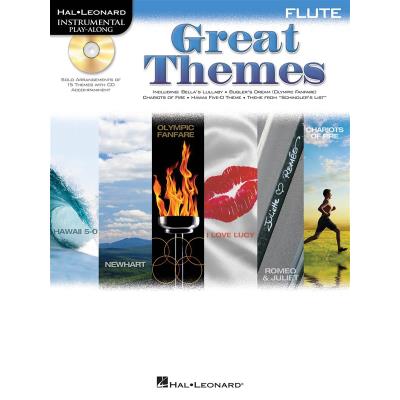 Hal Leonard Great Themes Flute Play-Along + Cd - Publicité Hal Leonard Great Themes Flute Play-Along + Cd - Publicité