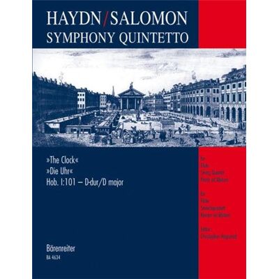 Barenreiter Haydn Joseph Symphonie Hob.1:101 Horloge Version Quintette - Conducteur Et Parties - Publicité Barenreiter Haydn Joseph Symphonie Hob.1:101 Horloge Version Quintette - Conducteur Et Parties - Publicité