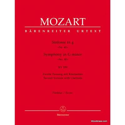 Partitions classique BARENREITER MOZART W.A. - SINFONIE N° 40 G-MOLL KV 550 MIT KLARINETTE - CONDUCTEUR Parties séparées - Publicité Partitions classique BARENREITER MOZART W.A. - SINFONIE N° 40 G-MOLL KV 550 MIT KLARINETTE - CONDUCTEUR Parties séparées - Publicité
