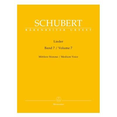Partitions classique BARENREITER SCHUBERT F. - LIEDER VOL. 7 - MEDIUM VOICE Ténor, piano - Publicité Partitions classique BARENREITER SCHUBERT F. - LIEDER VOL. 7 - MEDIUM VOICE Ténor, piano - Publicité