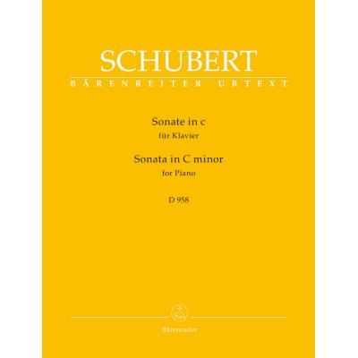Partitions classique BARENREITER SCHUBERT FRANZ - SONATA IN C MINOR - PIANO Piano - Publicité Partitions classique BARENREITER SCHUBERT FRANZ - SONATA IN C MINOR - PIANO Piano - Publicité