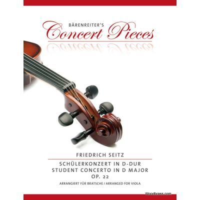 Partitions classique BARENREITER SEITZ F. CONCERTO IN D MINOR OP.22 - ALTO & PIANO Alto - Publicité Partitions classique BARENREITER SEITZ F. CONCERTO IN D MINOR OP.22 - ALTO & PIANO Alto - Publicité