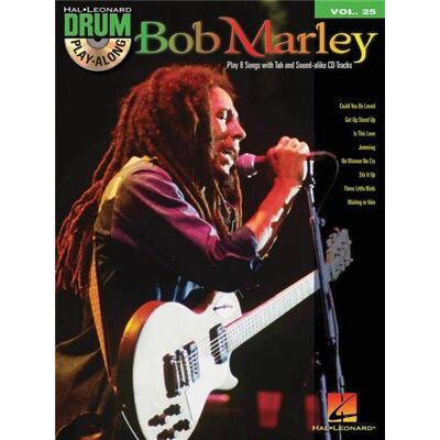 Hal Leonard Drum Playalong Bob Marley Vol.25 + Cd - Publicité Hal Leonard Drum Playalong Bob Marley Vol.25 + Cd - Publicité