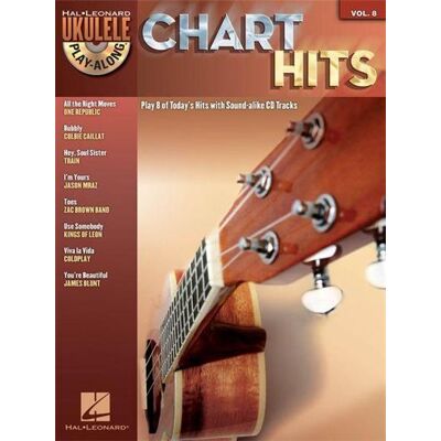 Hal Leonard Ukulele Play-Along Vol.8 Chart Hits + Cd - Publicité Hal Leonard Ukulele Play-Along Vol.8 Chart Hits + Cd - Publicité