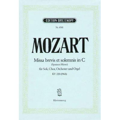 Partitions classique EDITION BREITKOPF MOZART W.A. - MESSE BREVE EN DO KV 220 (196B) - CHANT, CHOEUR, PIANO Choeur et ensemble vocal - Publicité Partitions classique EDITION BREITKOPF MOZART W.A. - MESSE BREVE EN DO KV 220 (196B) - CHANT, CHOEUR, PIANO Choeur et ensemble vocal - Publicité