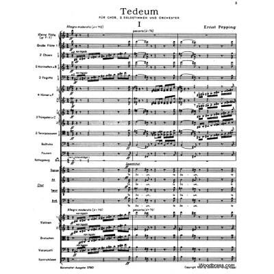 Partitions classique BARENREITER TASCHENPARTITUREN PEPPING ERNST - TE DEUM - CONDUCTEUR POCHE Format poche - Publicité Partitions classique BARENREITER TASCHENPARTITUREN PEPPING ERNST - TE DEUM - CONDUCTEUR POCHE Format poche - Publicité