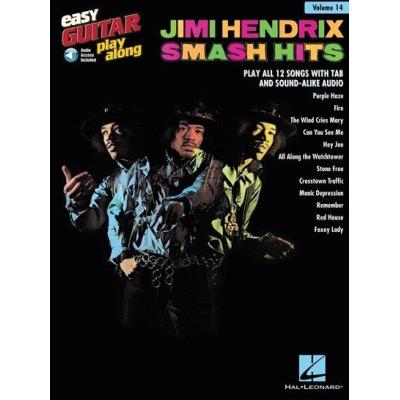 Hal Leonard Easy Guitar Play-Along Vol.014 Hendrix Jimi Smash Hits + Audio Online Access - Publicité Hal Leonard Easy Guitar Play-Along Vol.014 Hendrix Jimi Smash Hits + Audio Online Access - Publicité