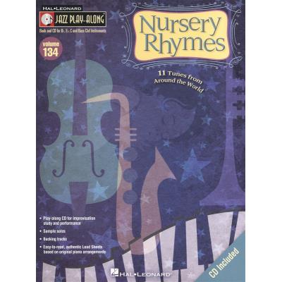 Hal Leonard Jazz Play-Along Vol.134 Nursery Rhymes + Cd - Publicité Hal Leonard Jazz Play-Along Vol.134 Nursery Rhymes + Cd - Publicité