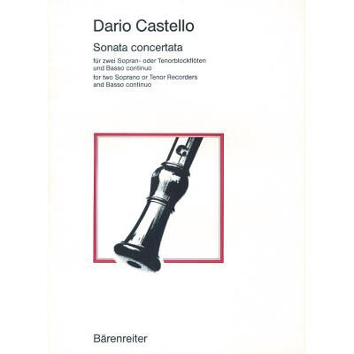 Partitions classique BARENREITER CASTELLO DARIO - SONATA CONCERTATA - FLUTE A BEC, BASSE CONTINUE Flûte à bec - Publicité Partitions classique BARENREITER CASTELLO DARIO - SONATA CONCERTATA - FLUTE A BEC, BASSE CONTINUE Flûte à bec - Publicité