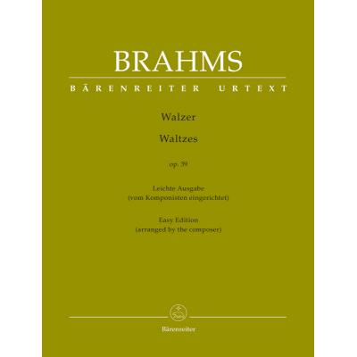 Partitions classique BARENREITER BRAHMS JOHANNES - WALZER OP.39 - EASY EDITION ARRANGED BY THE COMPOSER Piano - Publicité Partitions classique BARENREITER BRAHMS JOHANNES - WALZER OP.39 - EASY EDITION ARRANGED BY THE COMPOSER Piano - Publicité