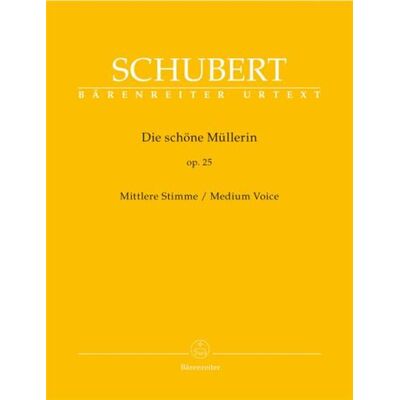 Barenreiter Schubert Franz La Belle Meuniere Opus 25 - Voix Moyennes/Piano - Publicité Barenreiter Schubert Franz La Belle Meuniere Opus 25 - Voix Moyennes/Piano - Publicité